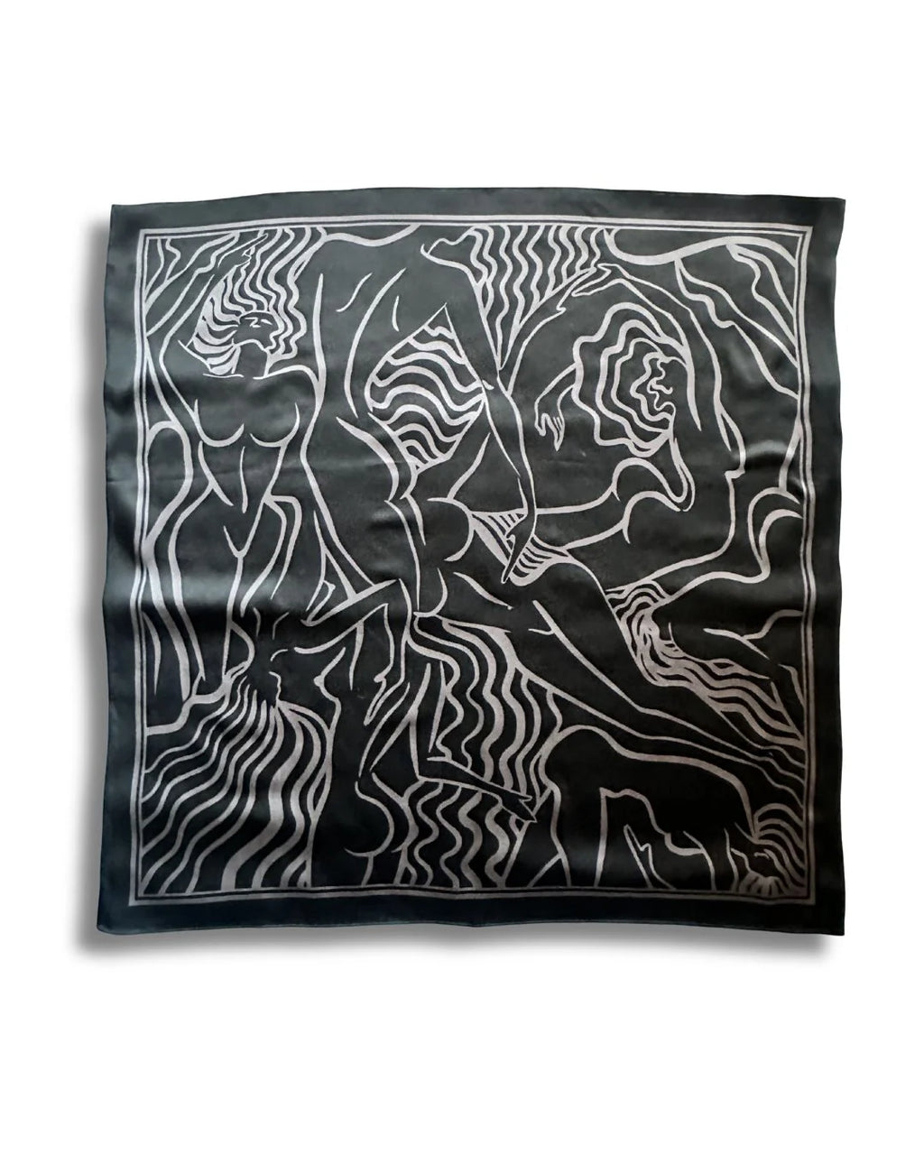 Ladies silk scarf blackout