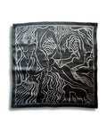 Ladies silk scarf blackout
