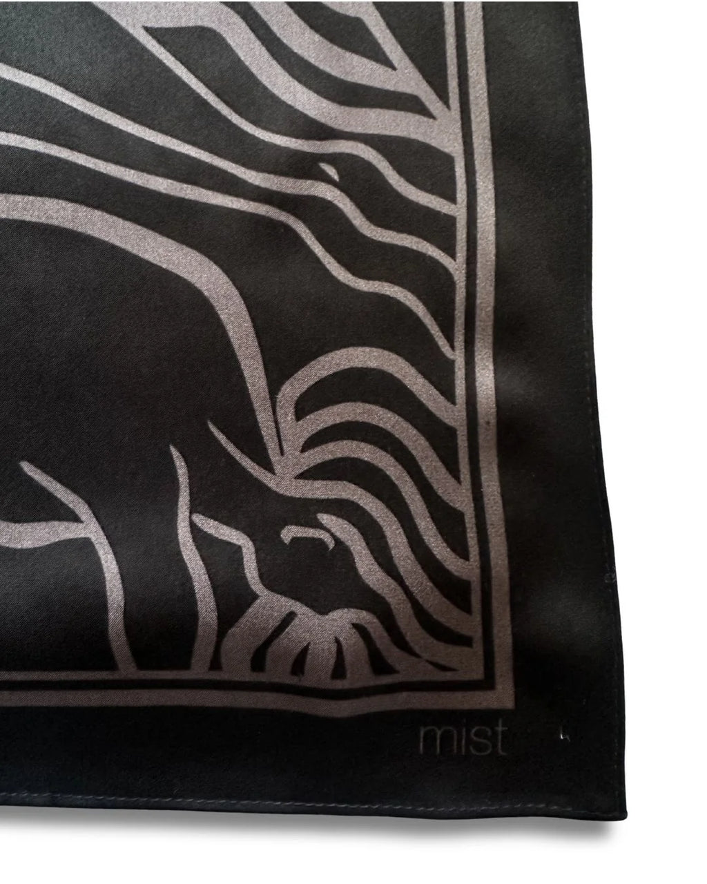 Ladies silk scarf blackout