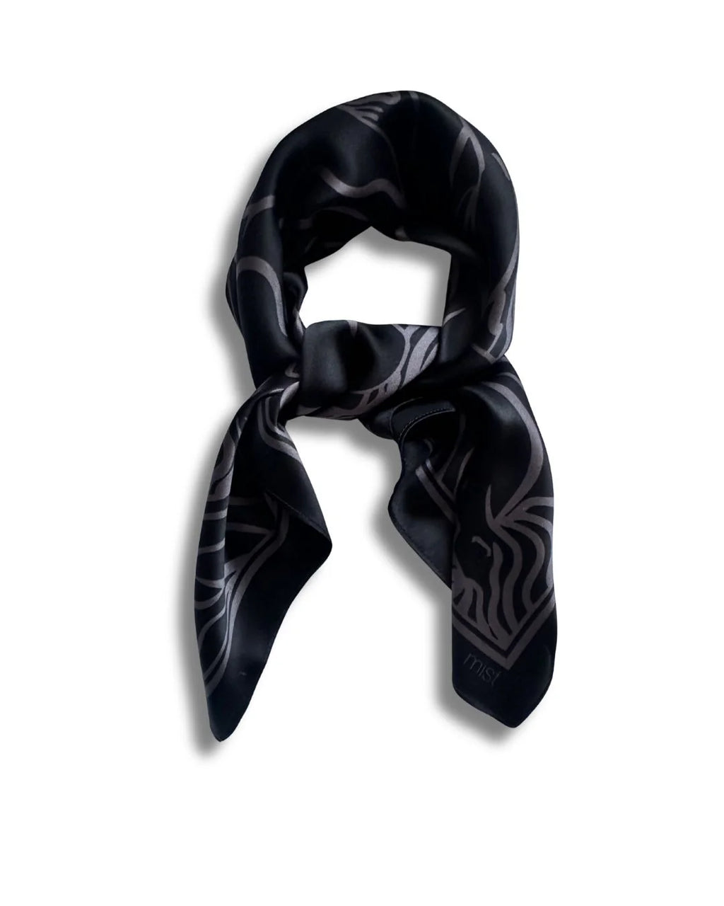 Ladies silk scarf blackout