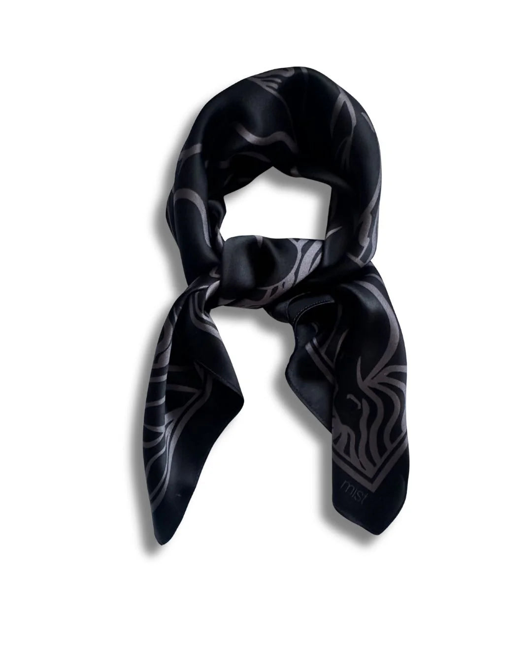 Ladies silk scarf blackout