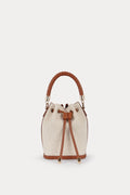 Mini Bucket Bag Caramel Linen