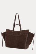 Shopping Tote Suede Chocolat