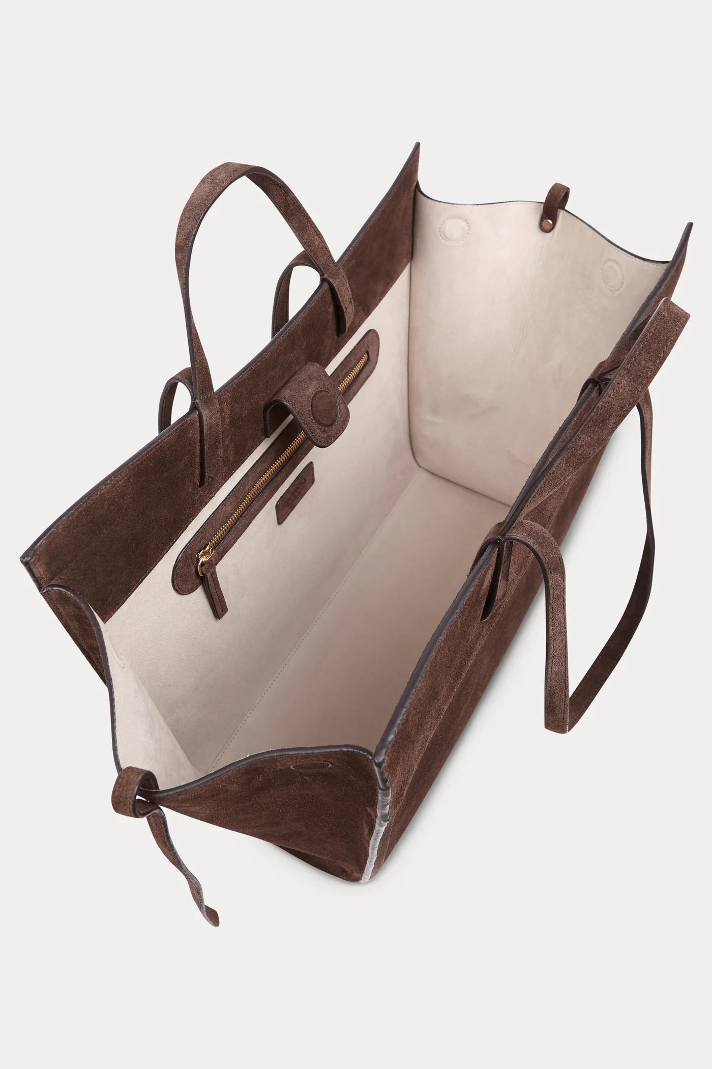Shopping Tote Suede Chocolat