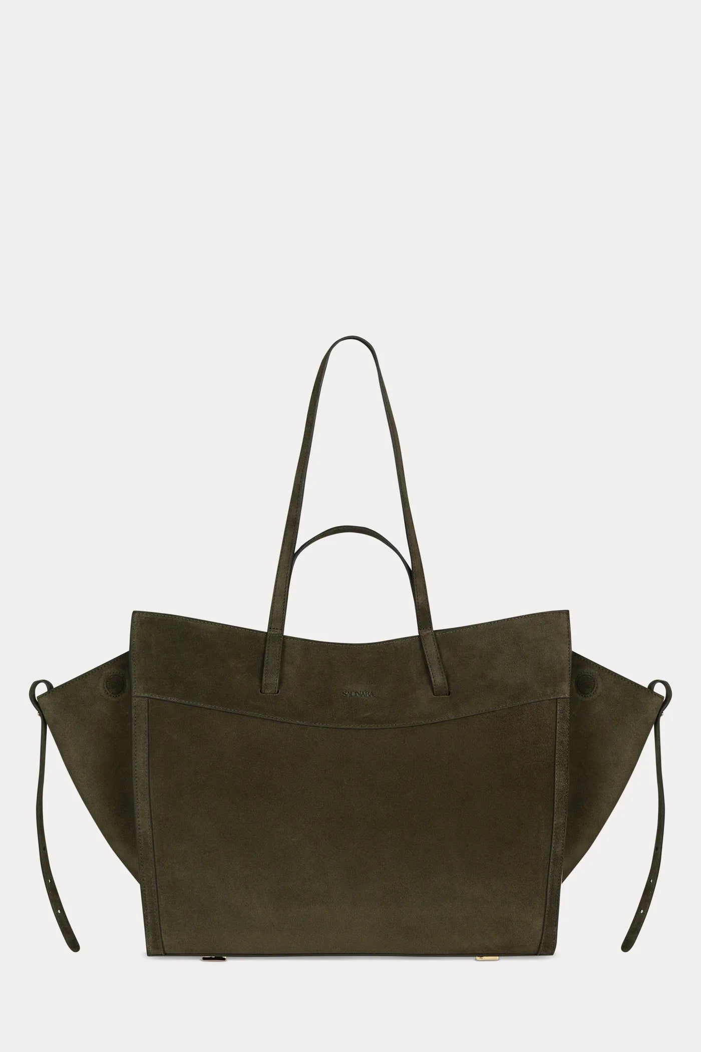 Shopping Tote Suede Olive