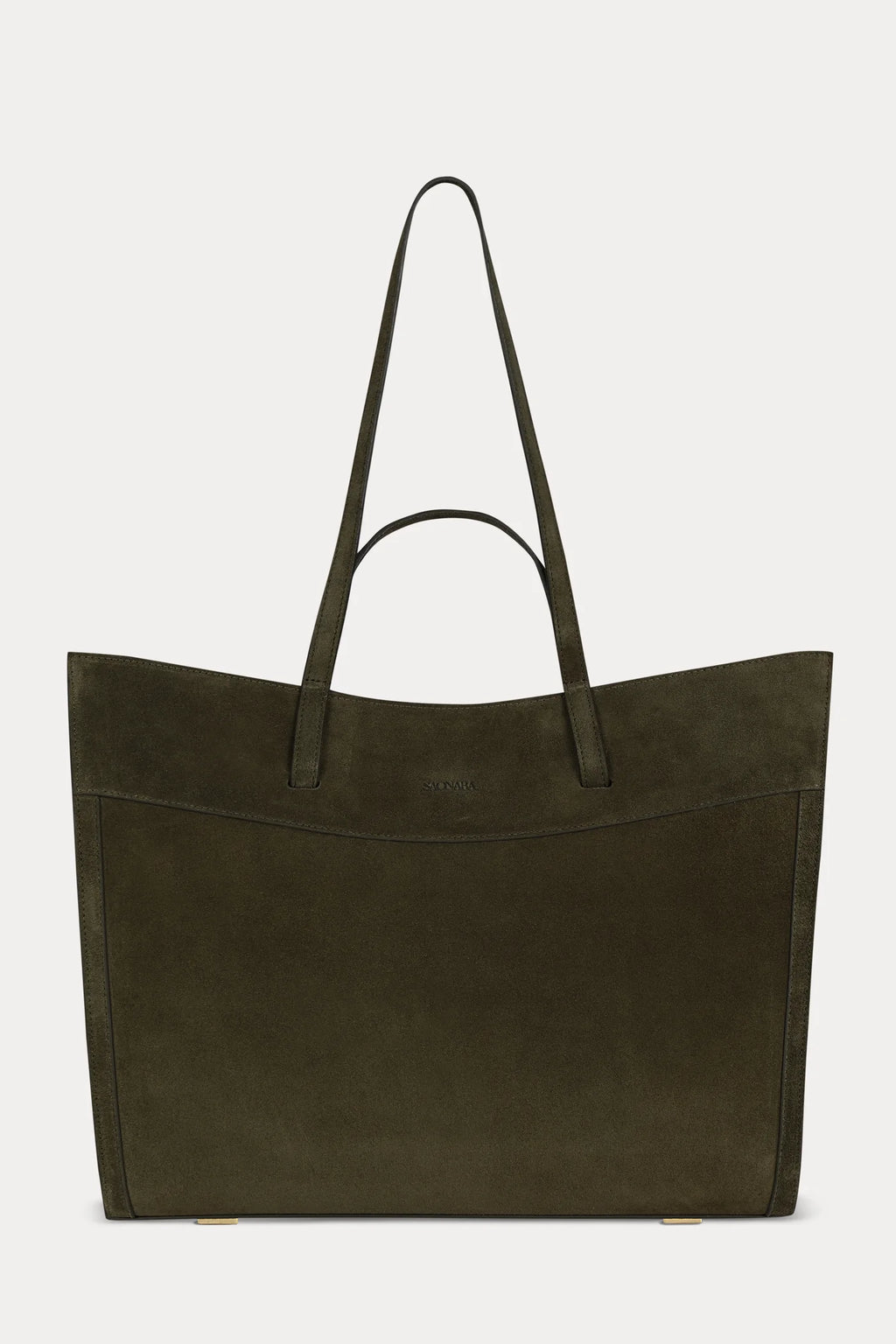 Shopping Tote Suede Olive