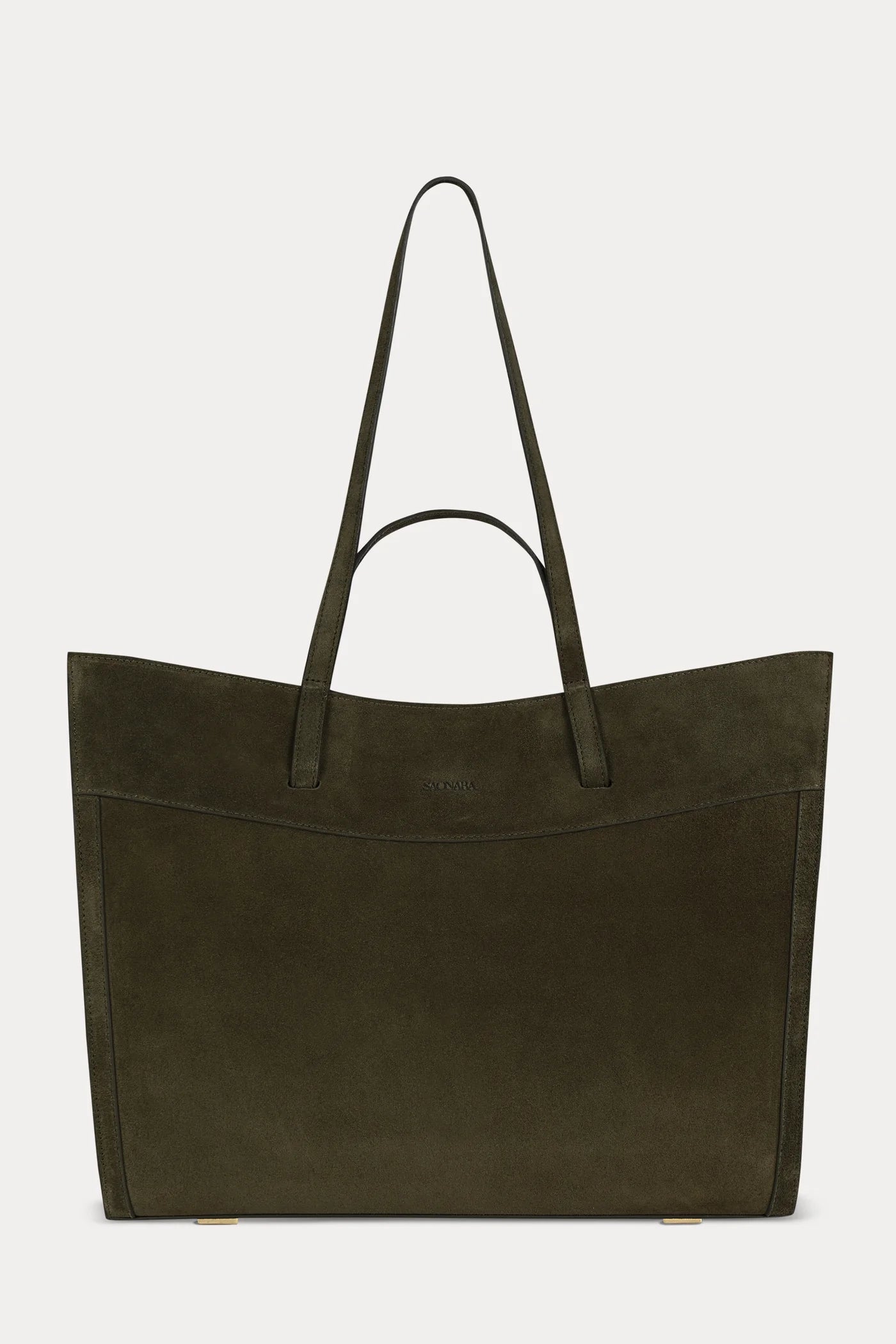 Shopping Tote Suede Olive
