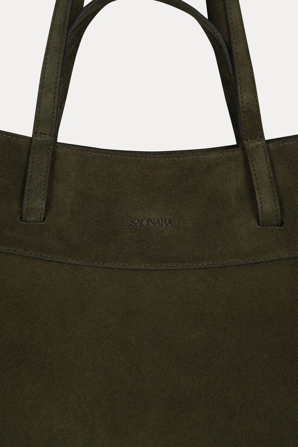 Shopping Tote Suede Olive