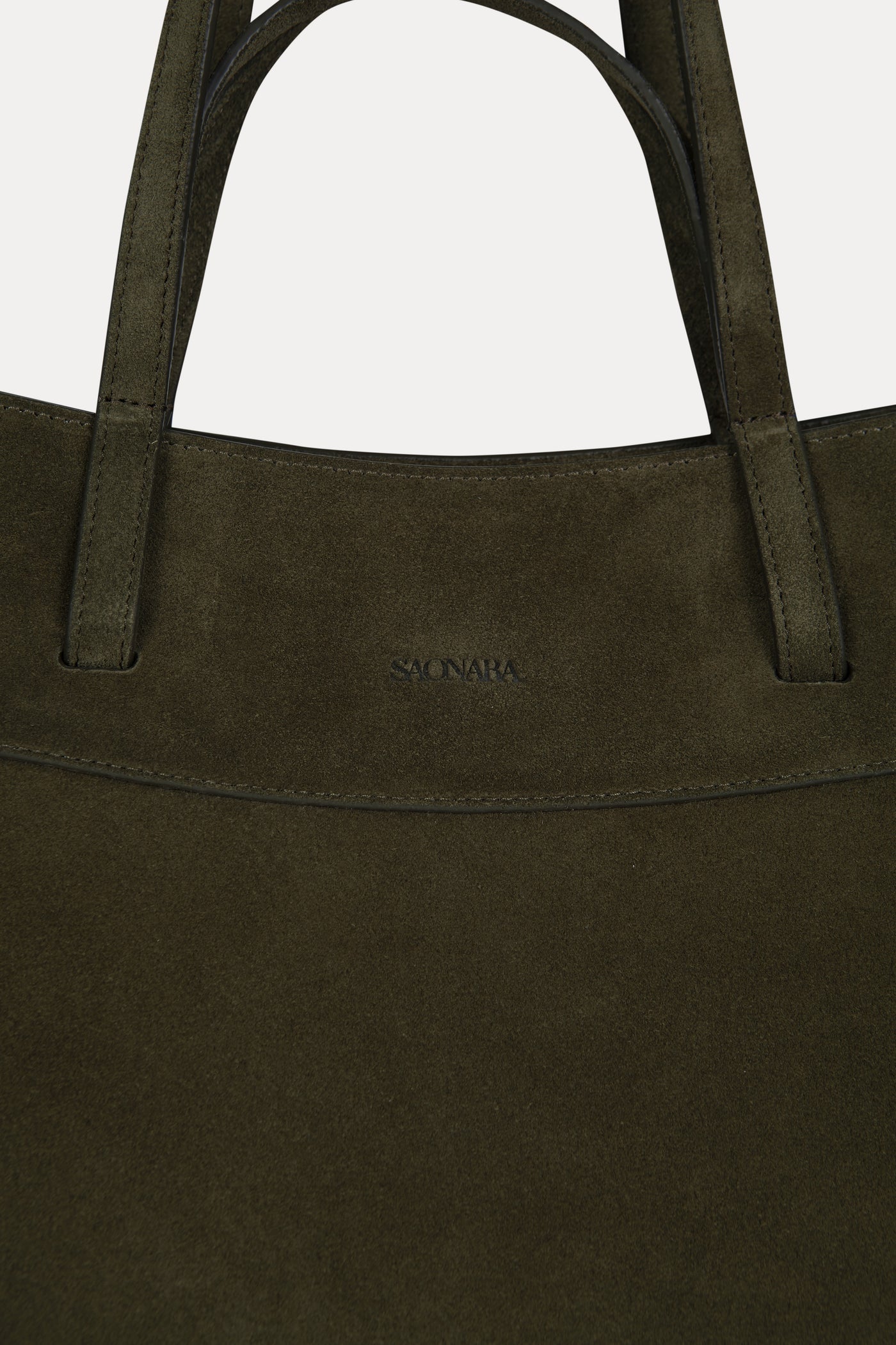 Shopping Tote Suede Olive