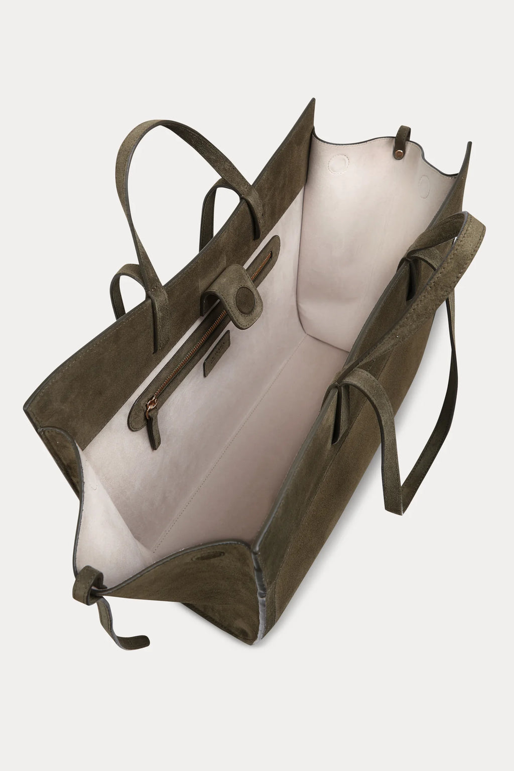 Shopping Tote Suede Olive